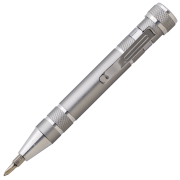 Customisable Screwdriver Pen and Torch Sets in Grey customised with your company logo