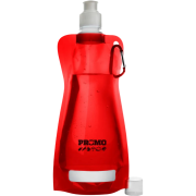 Promotional 420ml Folding Bottles available in red from Total Merchandise