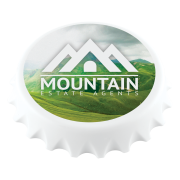 Fridge Magnet Bottle Openers in White