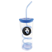 Logo branded Spiro Beaker with Straw printed with a company logo from Total Merchandise