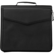 Promotional printed Portfolio Conference Folders in black from Total Merchandise