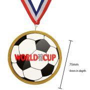 75mm Chocolate Football Medals