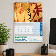 Lifestyle image of the A4 Traditional Wall Calendars by Total Merchandise