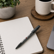 Lifestyle image of the Super Hit Frosted Ballpen by Total Merchandise