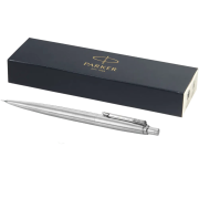 Custom Printed Parker Jotter Mechanical Pencils in Silver with a Gift Box from Total Merchandise