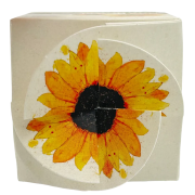 Top View of Promotional Tiny Terracotta Cubes with Sunflower Seeds from Total Merchandise
