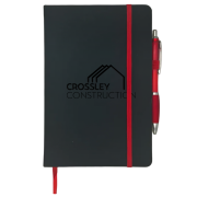 Promotional Noir Notebooks printed with company design