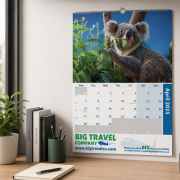 Lifestyle image of the A3 Traditional Wall Calendars by Total Merchandise