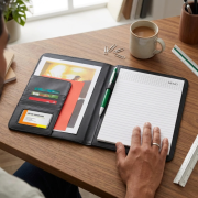 Lifestyle image of the A4 Notepad Portfolios by Total Merchandise