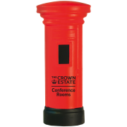 Promotional printed Stress Post Box printed with a company logo from Total Merchandise