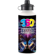 600ml Full Colour Metal Sport Bottles