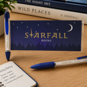 Lifestyle image of the Message Banner Ballpens by Total Merchandise