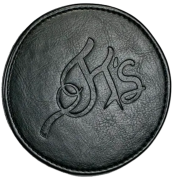 Darwin PU Leather Look Coasters in Black