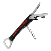 Waitress Knife Bottle Openers in Black/Silver