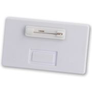 Branded name badges for businesses reverse