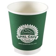 Promotional 8oz Double Wall Paper Cup printed with logo from Total Merchandise