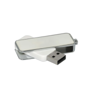 Domed Twist USB Flashdrives in White