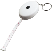 Personalised Tailors Tape Measure Keyrings are ideal for clothing businesses.