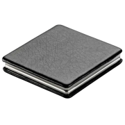 Square Double Compact Mirrors in Black