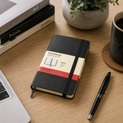 Lifestyle image of the Pocket Moleskine Hardback Ruled Notebook by Total Merchandise