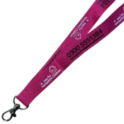Printed 20mm Polyester Lanyards Pantone Matched to your Colour Choice by Total Merchandise