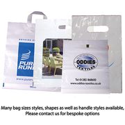 Branded plastic bags for exhibitions style options