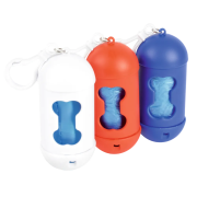 Choose from 3 different colours for the perfect promotional waste bag dispenser for your business!
