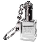 Promotional 3D Engraved LED Crystal Keyrings for Business Gifts