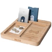 Bamboo Wireless Charging Desk Tidies