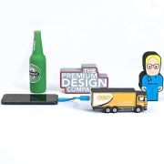 Branded portable charger for corporate marketing