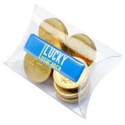 Our Mini Chocolate Coin Pouches make highly cost-effective promotional giveaways for your customers!