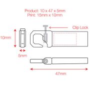 Clip Lock USB Memory Sticks