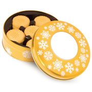 Gold Shortbread Biscuit Tins