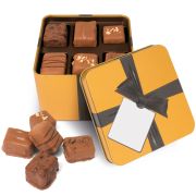 Gold Large Square Chocolate Tins