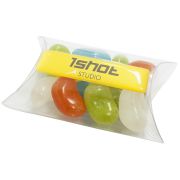 Custom Printed Jolly Jelly Bean Pouches with a Domed Label from Total Merchandise