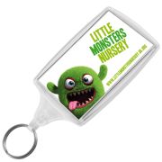 Large Plastic Keyrings in Clear