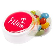 Custom Printed Jolly Jelly Bean Maxi Pots with Open Lid from Total Merchandise