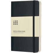 Pocket Moleskine Soft Cover Ruled Notebook in Black