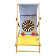 Each of these printed deck chairs is made from 100% beechwood