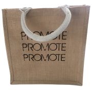 UK Branded Small Jute Bags Printed in the UK by Total Merchandise