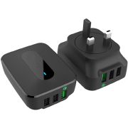 These branded USB adaptors are available in black or white.