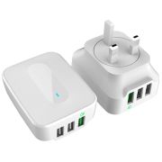 These promotional chargers are great for travel campaigns & compatible with Qualcomm devices.