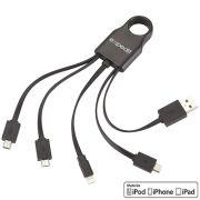 Squad 5 in 1 Charging Cables in Black