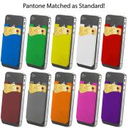 These branded card holders are available in a wide range of colours.