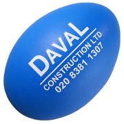 Stress egg in blue