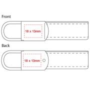 Tulsa Padlock Leather Keyfobs branding template from Total Merchandise
