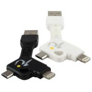 Y Cable Micro and Lightning USB Adaptors