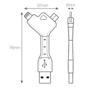 Y Cable Micro and Lightning USB Adaptors