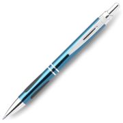 Printed Voltaire Metal Ballpens in blue from Total Merchandise