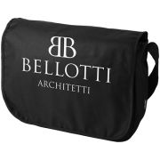 Company logo printed Dispatch Bag in black from Total Merchandise